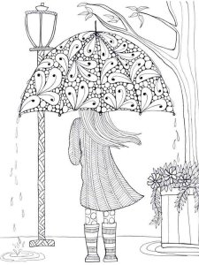 Rainy day coloring page 26 - Free printable