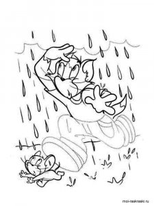 Rainy day coloring page 3 - Free printable