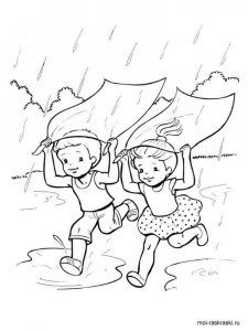 Rainy day coloring page 6 - Free printable