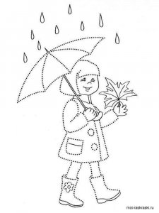 Rainy day coloring page 7 - Free printable