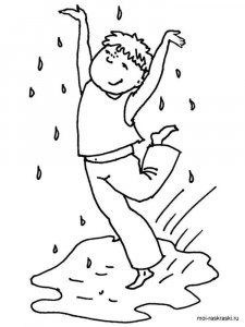 Rainy day coloring page 8 - Free printable