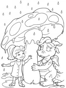 Rainy day coloring page 9 - Free printable