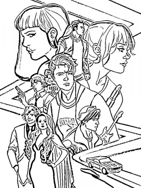 Riverdale coloring pages