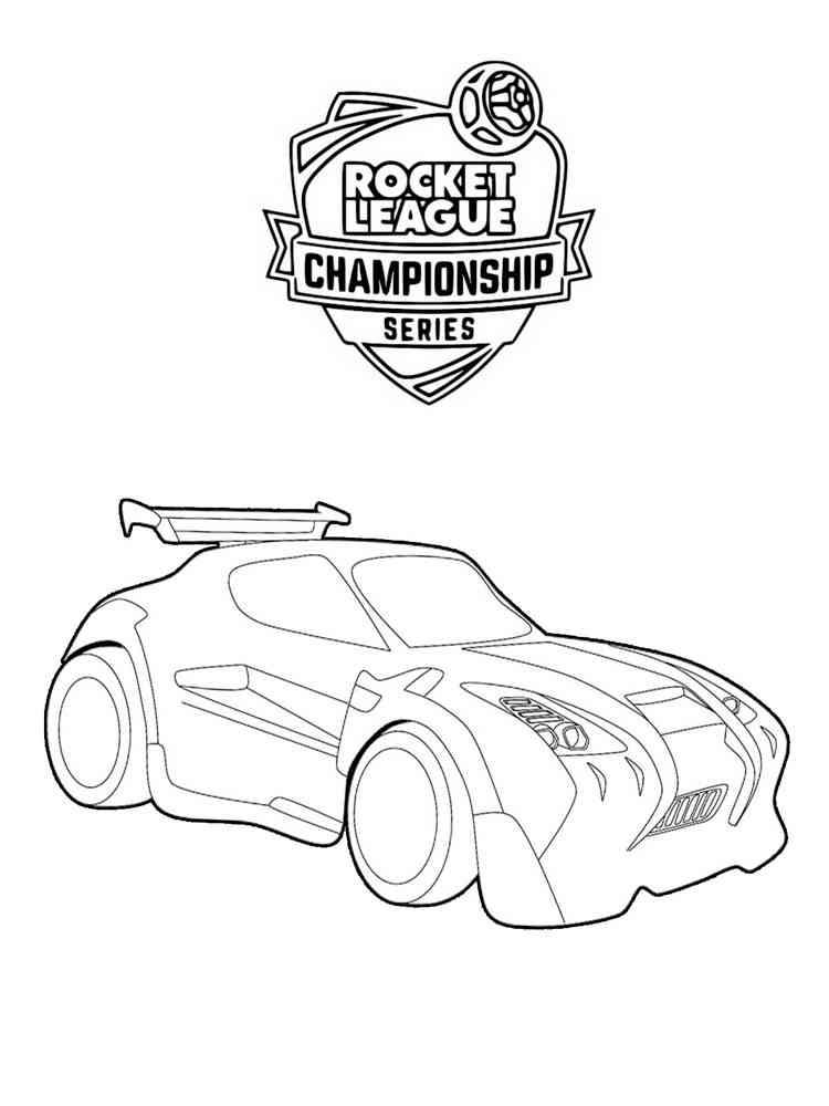 Rocket League coloring pages. Download and print Rocket League coloring