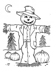 Scarecrow coloring page 17 - Free printable