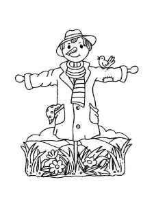 Scarecrow coloring page 18 - Free printable