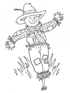 Scarecrow coloring page 19 - Free printable