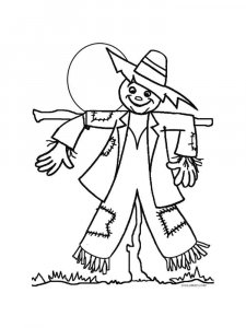 Scarecrow coloring page 20 - Free printable