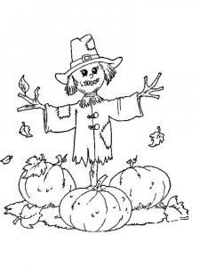 Scarecrow coloring page 23 - Free printable
