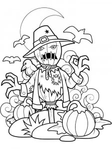 Scarecrow coloring page 24 - Free printable