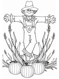 Scarecrow coloring page 25 - Free printable