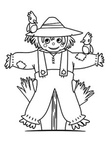 Scarecrow coloring page 26 - Free printable