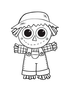 Scarecrow coloring page 27 - Free printable