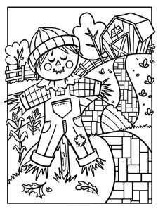 Scarecrow coloring page 29 - Free printable
