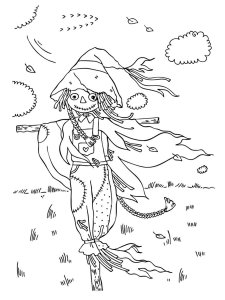 Scarecrow coloring page 31 - Free printable