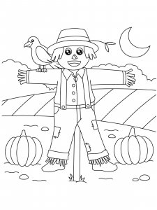 Scarecrow coloring page 32 - Free printable
