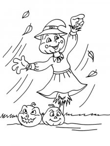 Scarecrow coloring page 6 - Free printable