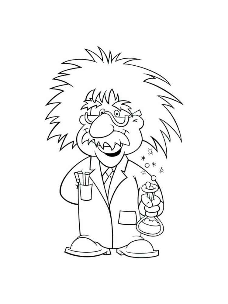 Scientist coloring pages. Free Printable Scientist coloring pages.