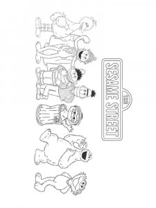 Sesame Street coloring page 24 - Free printable