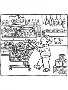 Shopping coloring page 17 - Free printable