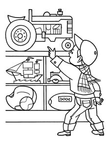 Shopping coloring page 20 - Free printable