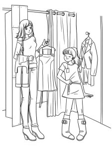 Shopping coloring page 22 - Free printable