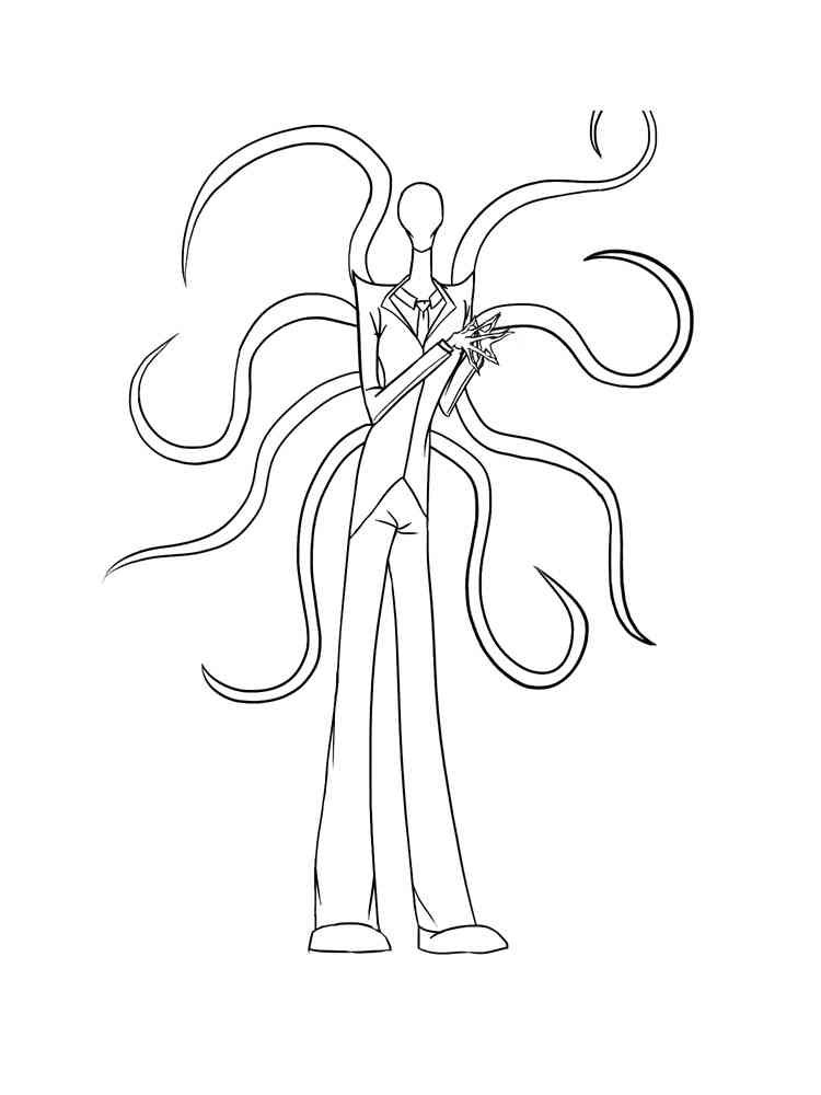 Slender Man coloring pages. Download and print Slender Man coloring pages.