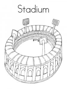 Stadium coloring page 5 - Free printable