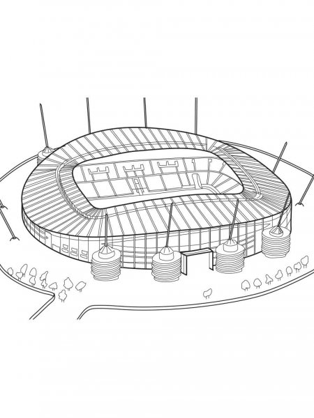 Stadium coloring pages