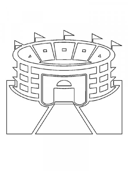 Stadium coloring pages