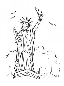 Statue of Liberty coloring page 13 - Free printable