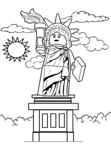Statue of Liberty coloring page 14 - Free printable