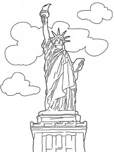 Statue of Liberty coloring page 15 - Free printable