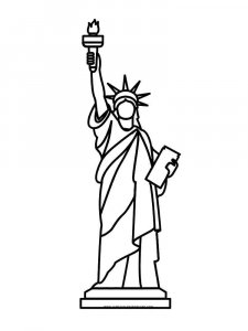 Statue of Liberty coloring page 16 - Free printable