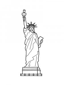 Statue of Liberty coloring page 17 - Free printable