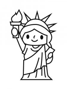 Statue of Liberty coloring page 18 - Free printable