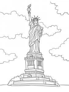 Statue of Liberty coloring page 19 - Free printable