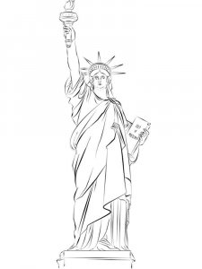 Statue of Liberty coloring page 20 - Free printable