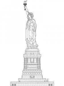 Statue of Liberty coloring page 24 - Free printable