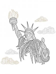 Statue of Liberty coloring page 25 - Free printable