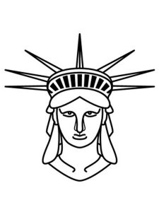 Statue of Liberty coloring page 26 - Free printable