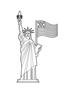 Statue of Liberty coloring page 27 - Free printable