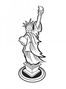 Statue of Liberty coloring page 7 - Free printable