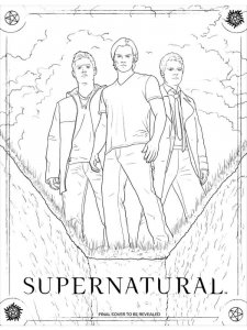 Supernatural coloring page 7 - Free printable