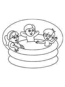 Swimming Pool coloring page 18 - Free printable