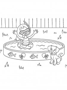 Swimming Pool coloring page 27 - Free printable