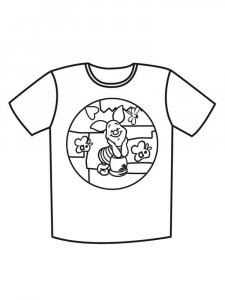 T-shirt coloring page 1