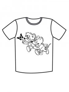 T-shirt coloring page 2
