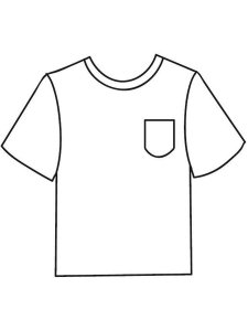T-shirt coloring page 22