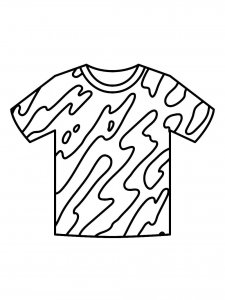 T-shirt coloring page 23